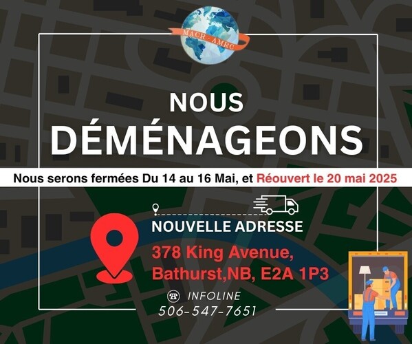  We are moving to a new address